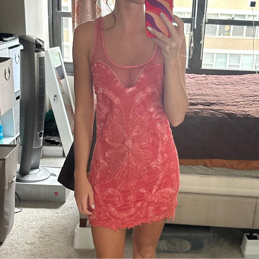 Beaded Pink Dress